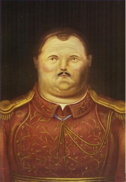 ein blumenfeld Ölbilder verkaufen - Ein General Fernando Botero
